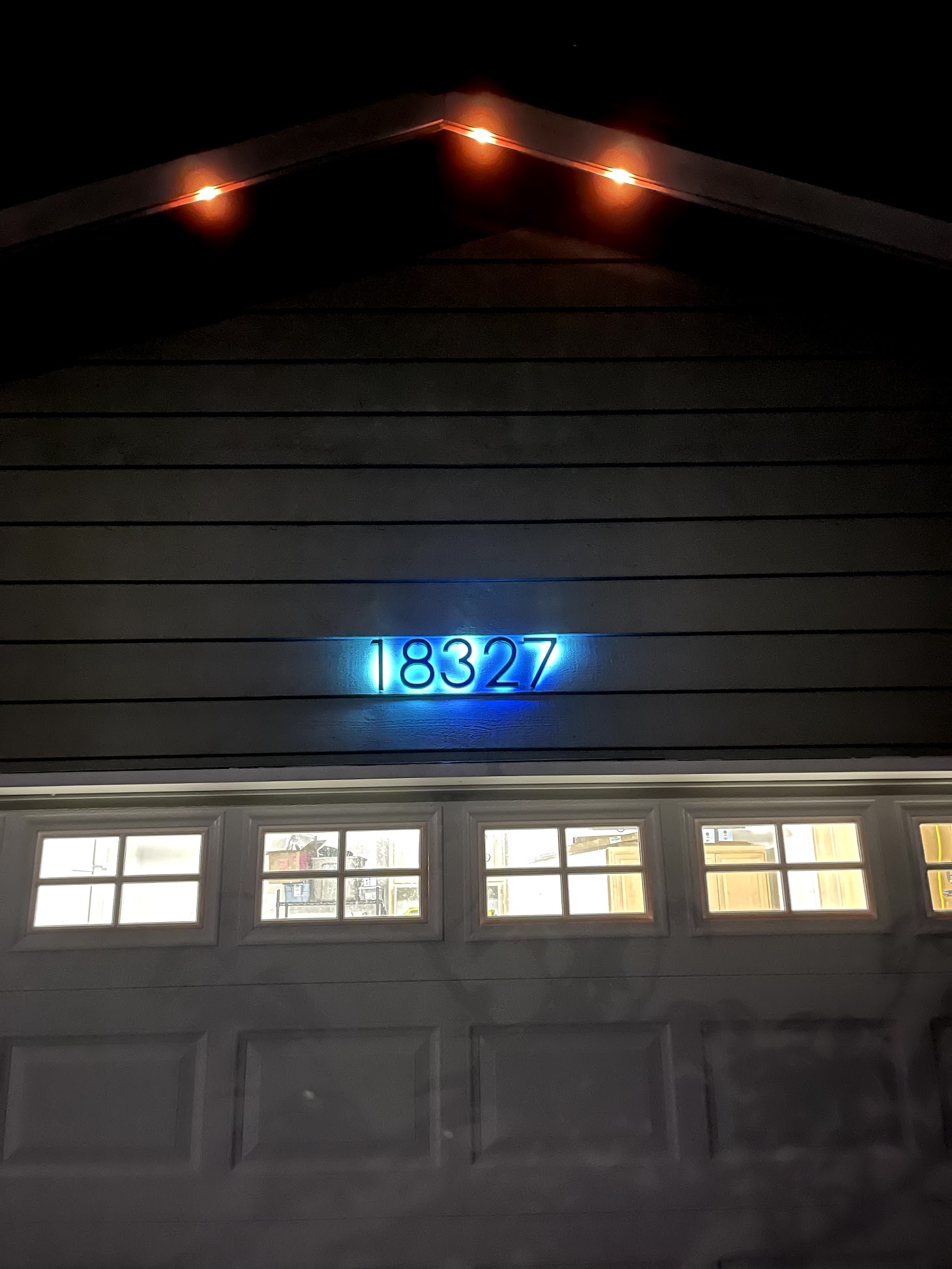 WLED house numbers project photo 1
